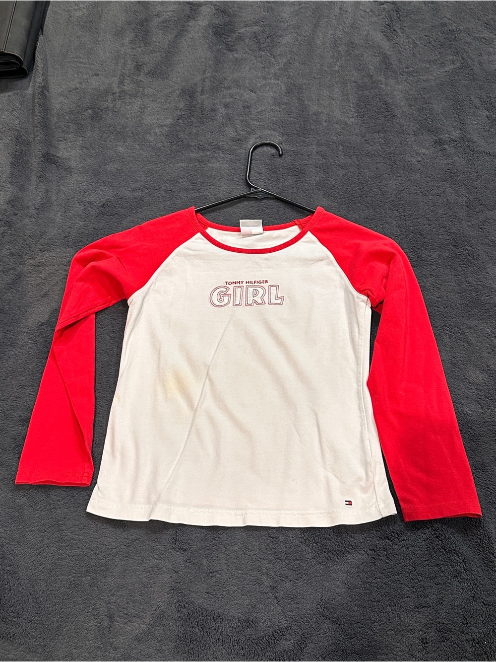 Tommy Hilfiger Women’s Long Sleeve T-Shirt Medium Pre-Owned 90s Vintage